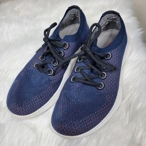 Allbirds Men's tree dasher running shoes blue and orange size 11